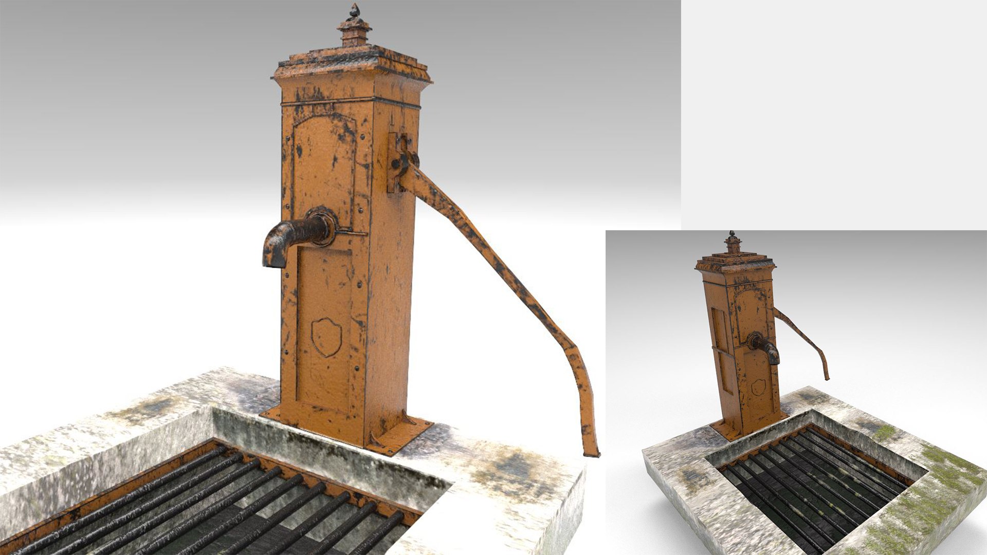 3D Model Victorian Hand Water Pump - TurboSquid 1512281