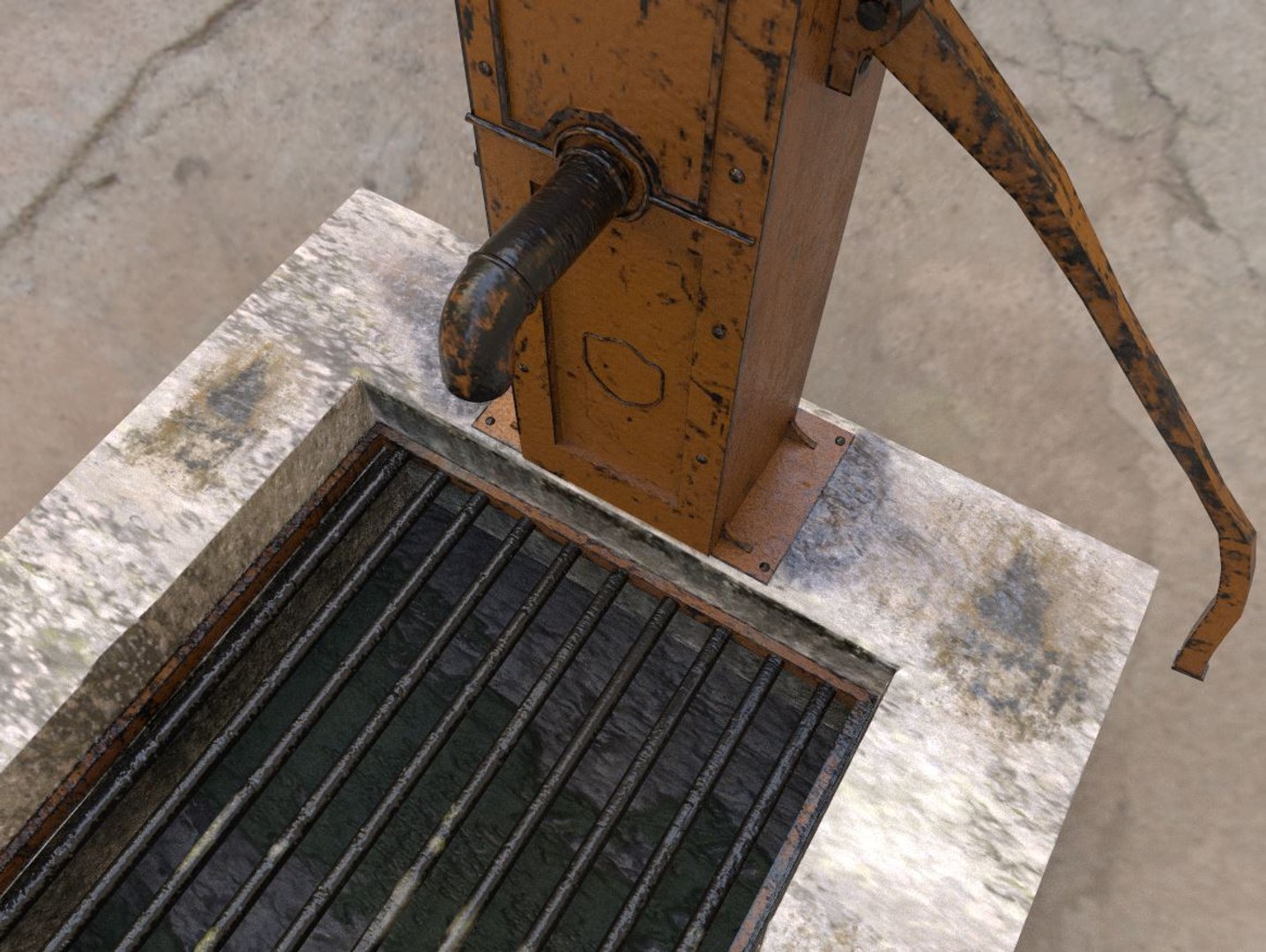 3D Model Victorian Hand Water Pump - TurboSquid 1512281