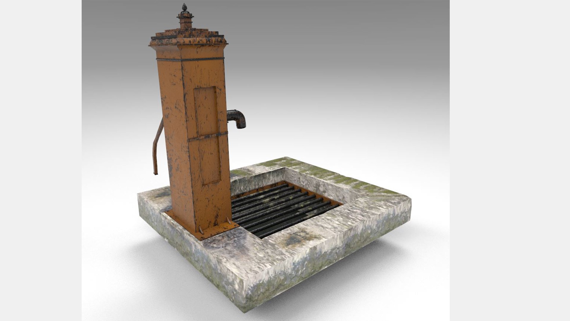 3D Model Victorian Hand Water Pump - TurboSquid 1512281
