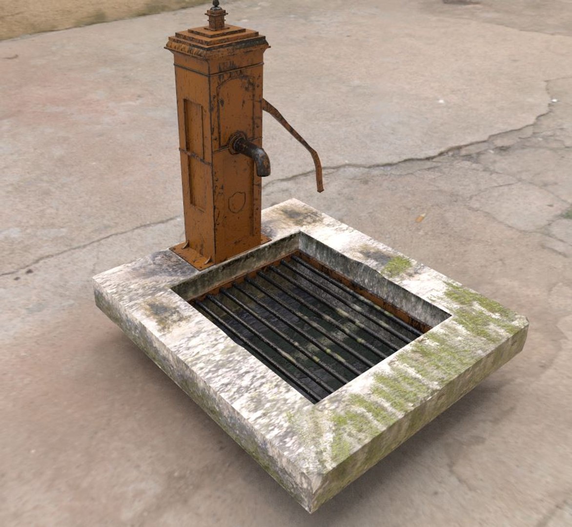 3D Model Victorian Hand Water Pump - TurboSquid 1512281