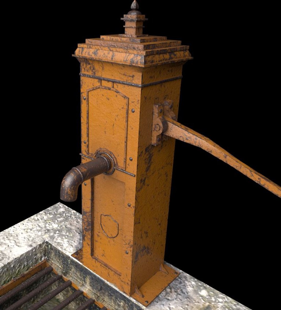 3D Model Victorian Hand Water Pump - TurboSquid 1512281