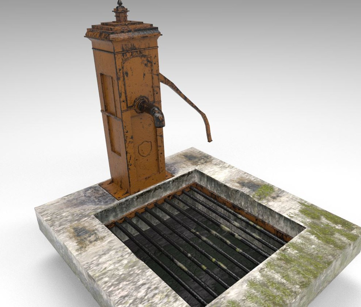 3D Model Victorian Hand Water Pump - TurboSquid 1512281