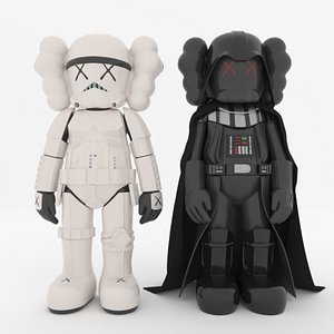 KAWS Stormtrooper Darth Vader Starwars Corona Vray