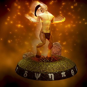 3d monster ifrit demon