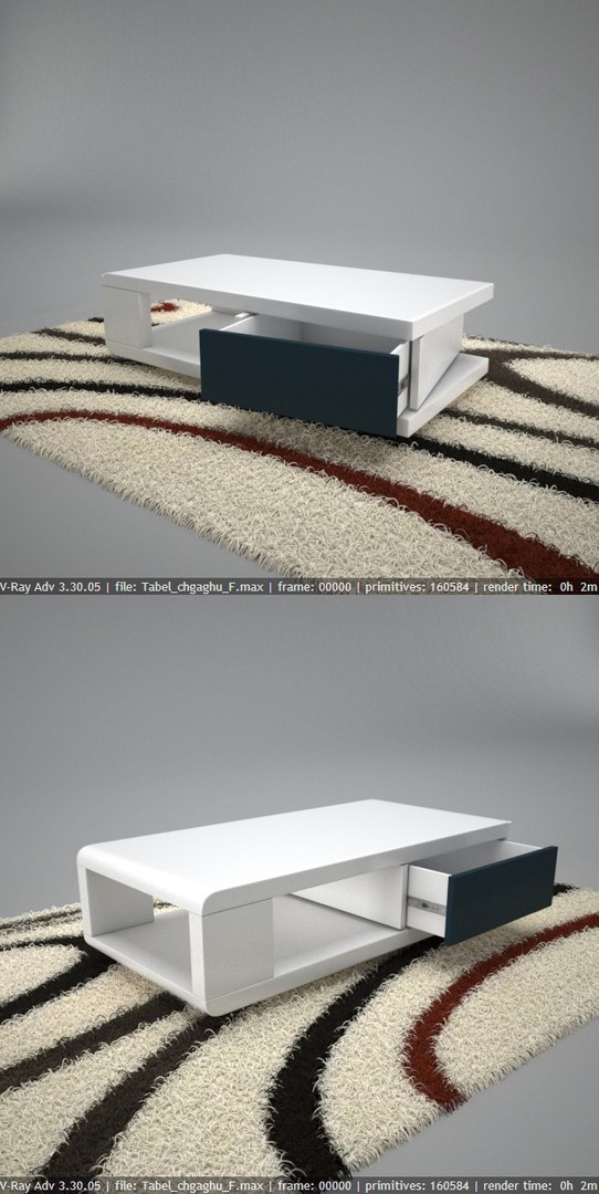 Modern Table Design 3D Model - TurboSquid 1341756