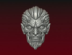Devil head Demon head 3D print 3D model