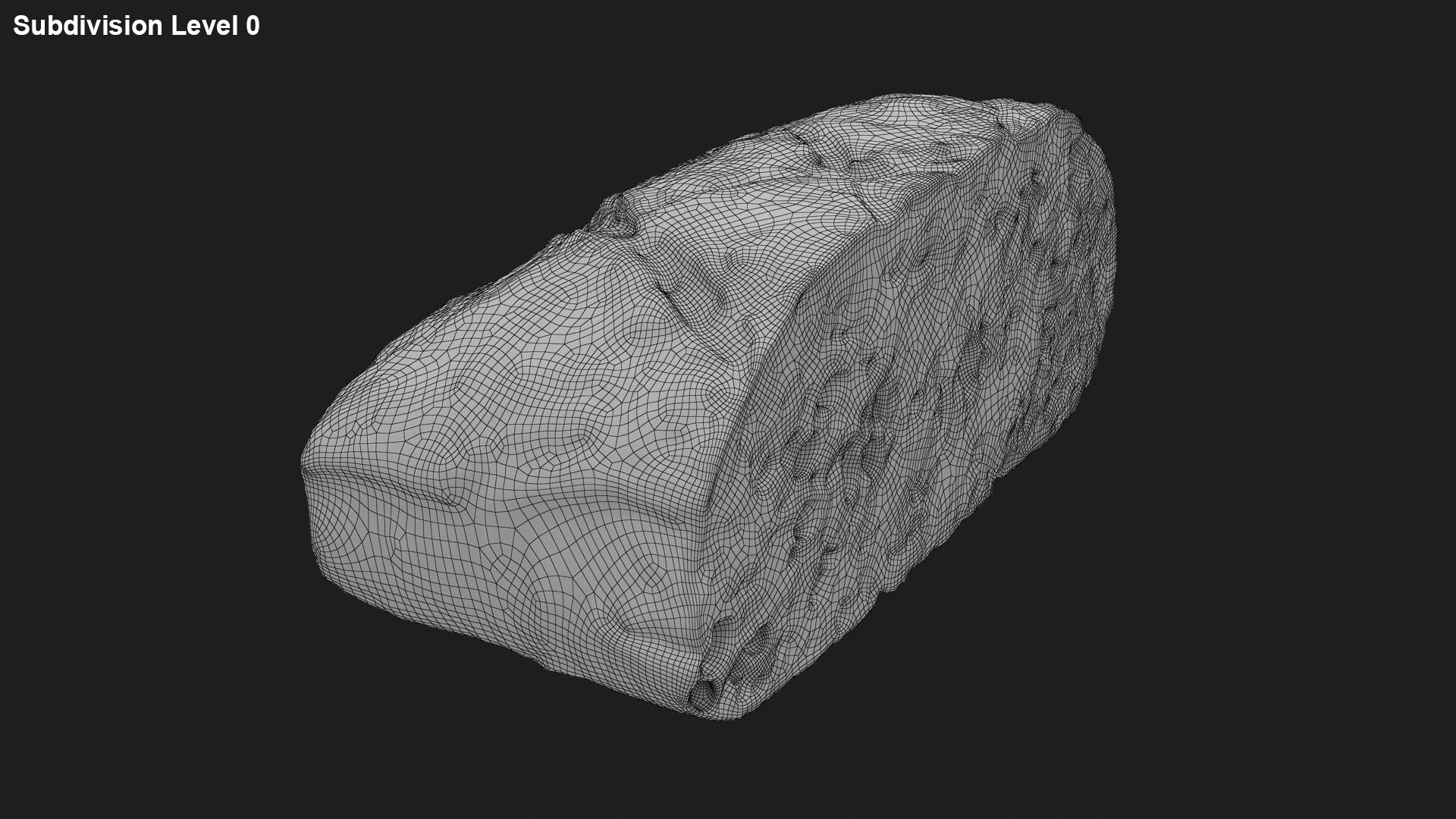 Bread Square Half 3D Model - TurboSquid 2314633