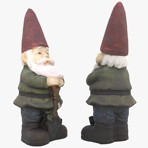 3D garden gnome