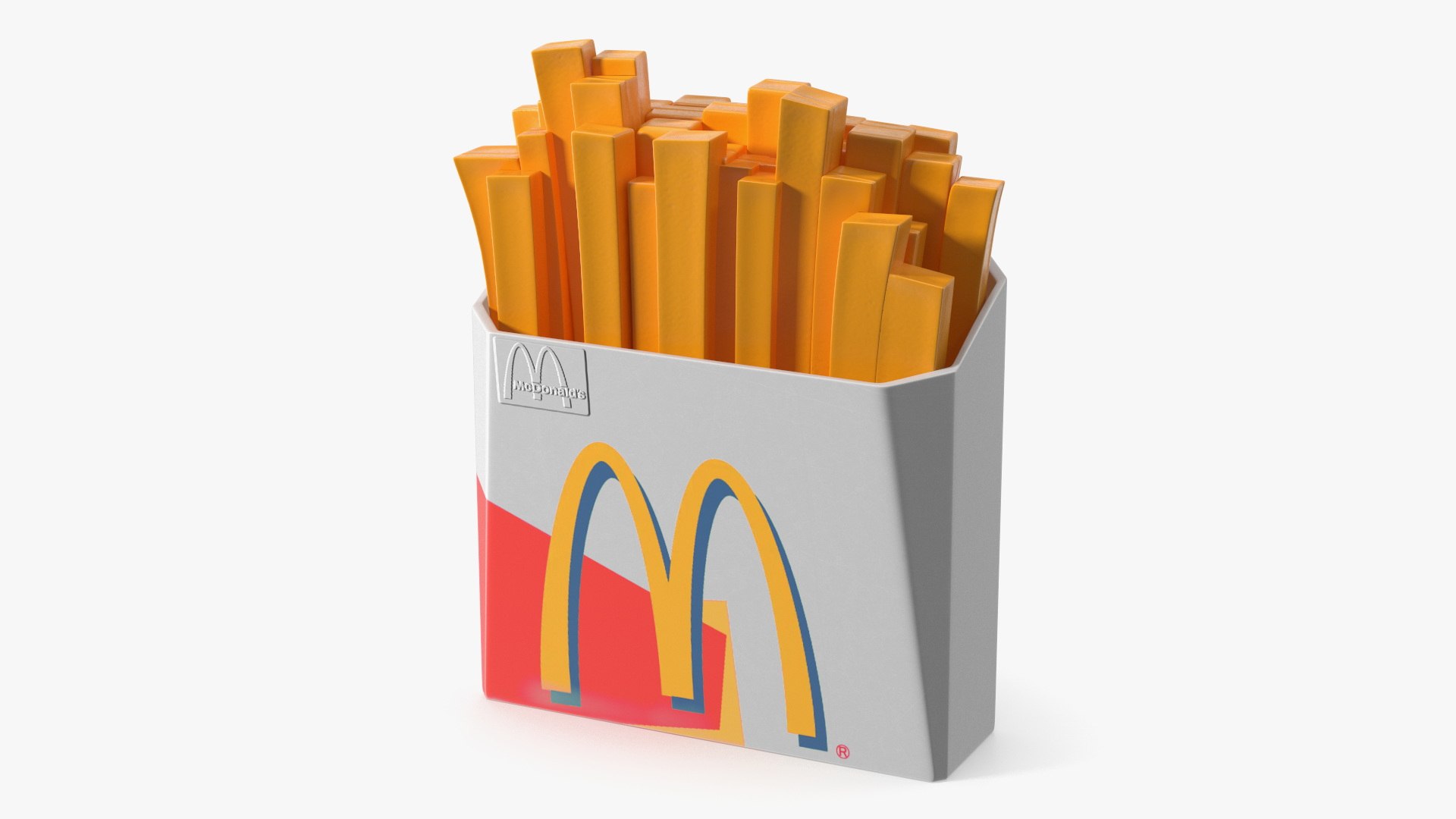 Vintage McDonalds Plastic French Fries Toy 1989 3D model preview