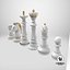 Detailed Chessmen Gold White