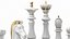Detailed Chessmen Gold White