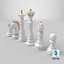 Detailed Chessmen Gold White