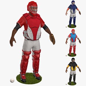 3D Baseball Catchers model