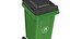 Street Plastic Trash Bin 4 in 1