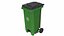 Street Plastic Trash Bin 4 in 1