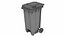 Street Plastic Trash Bin 4 in 1