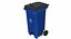 Street Plastic Trash Bin 4 in 1