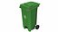 Street Plastic Trash Bin 4 in 1
