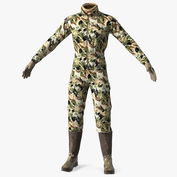 3D Hunting Suit Forest Camo model - TurboSquid 1958280