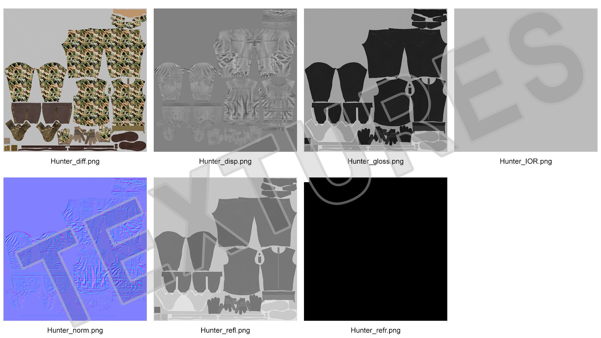 3D Hunting Suit Forest Camo Model - TurboSquid 1958280