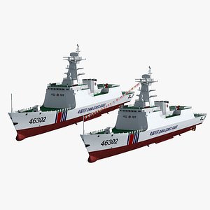 China Coast Guard Ship No 46301 3D model