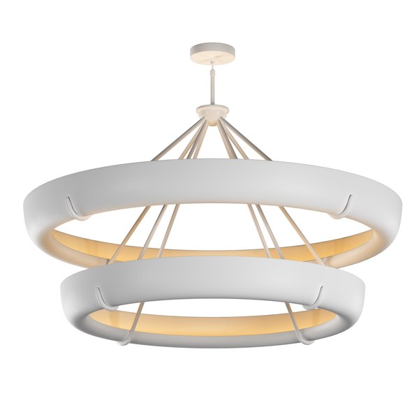 Two tier outlet round chandelier