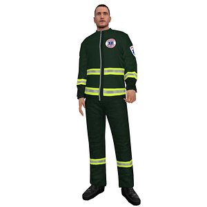 Paramedic 3 LOD1 Rigged
