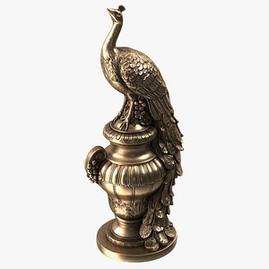 Peacock Cast Bronze model