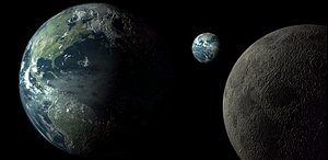 earth moon v1 0 3d model