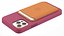 iPhone Leather Wallet with MagSafe Saddle Brown