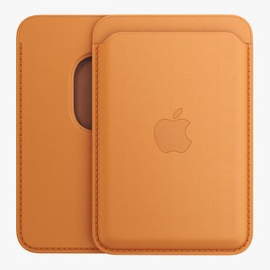 iPhone Leather Wallet with MagSafe Saddle Brown