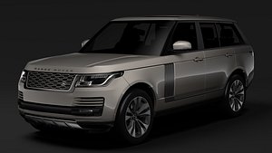 3D range rover supercharged l405 model
