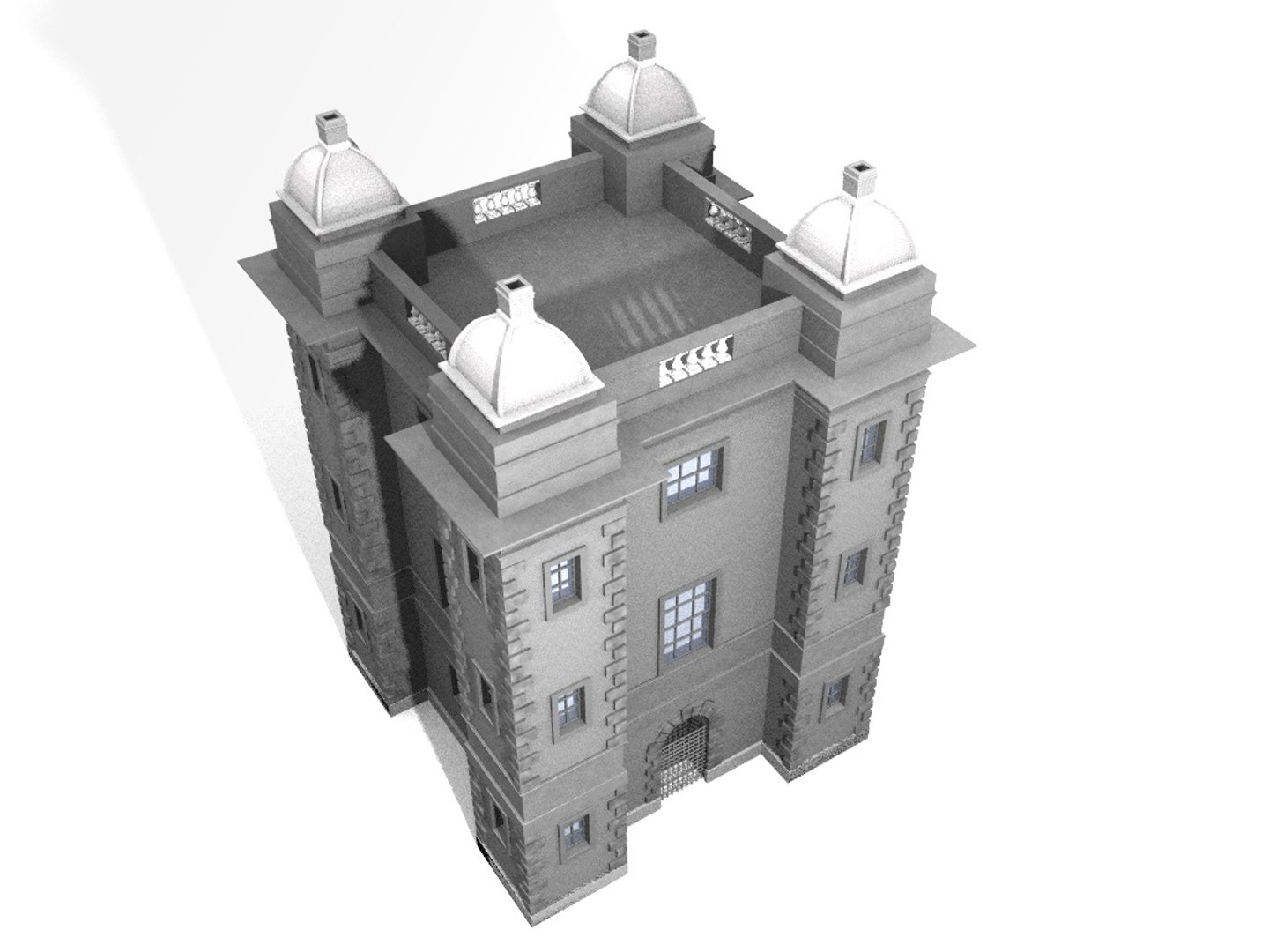 Chateau Building 3d Model