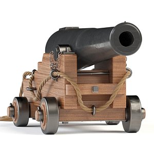 3D 36-lbs Naval Cannon