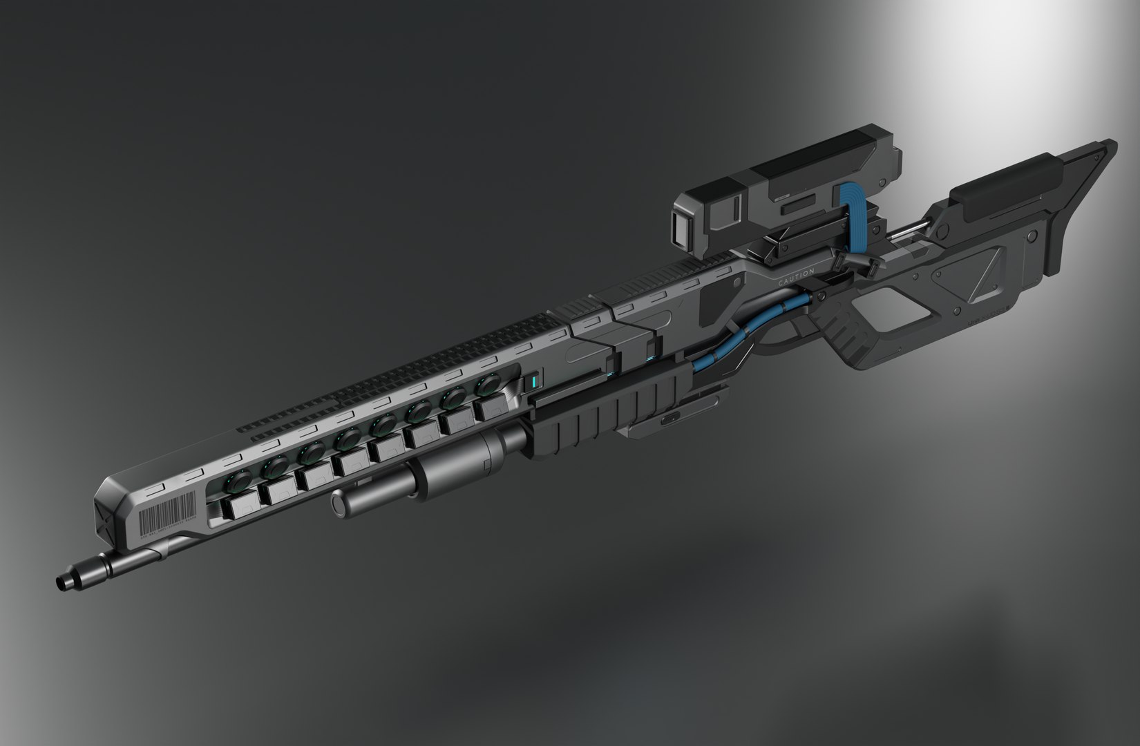 Sci-fi Sniper Rifle 3D Model - TurboSquid 1741320