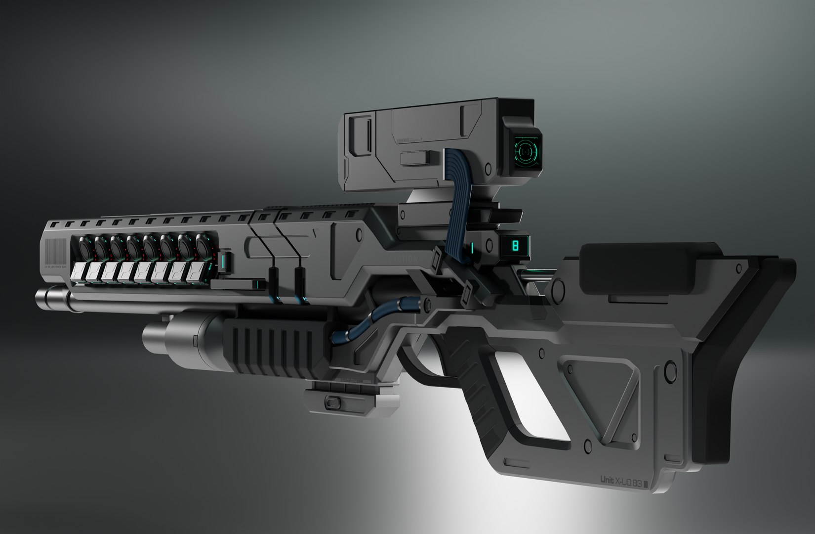 Sci-fi Sniper Rifle 3d Model - Turbosquid 1741320