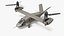 Tiltrotor Transport Aircraft Rigged for Maya