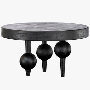 Bois Blanc Dining table mango spherical legs