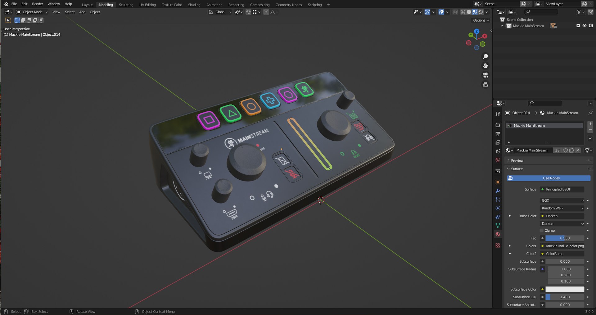 3D Mackie MainStream Live Streaming And Video Capture Interface ...