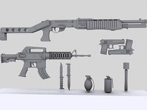 3d m4 colt spas 12 model
