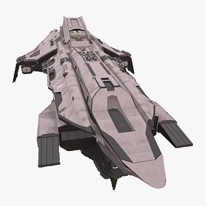3D sci fi spaceship