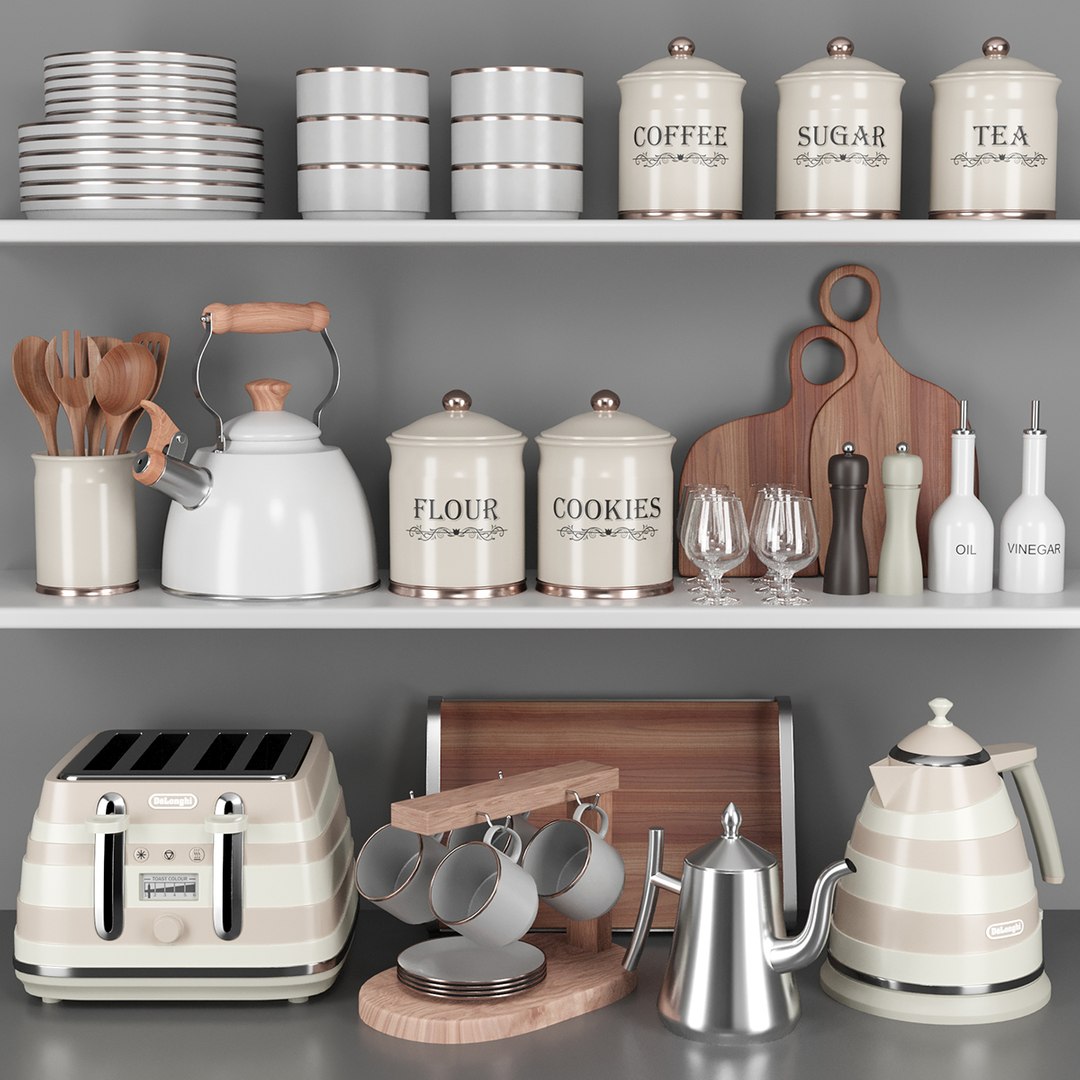 Delonghi kitchen accessories 3D model