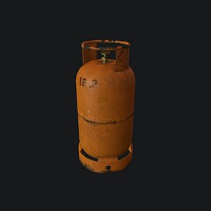 3D gas bottle pbr