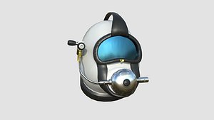 Diving Helmet B 06 White - Character Design Fashion model