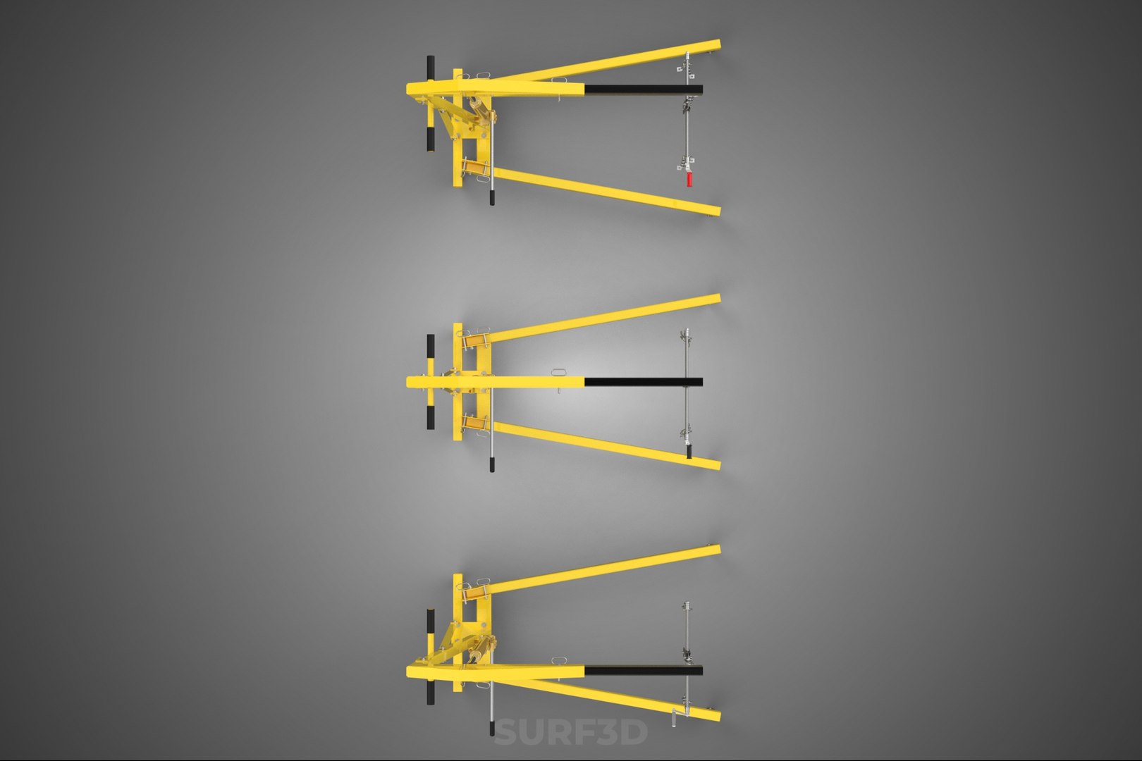 3D STANDARD CRANE ENGINE HOIST LIFT HYDRAULIC LEVELER BALANCER LOAD ...