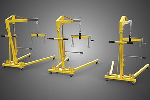 STANDARD CRANE ENGINE HOIST LIFT HYDRAULIC LEVELER BALANCER LOAD TYPE 25 YELLOW