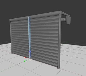 Roller Shutters rigged animated