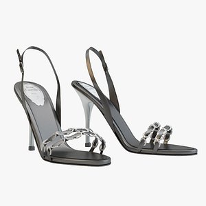 Rene Caovilla Black Sandals