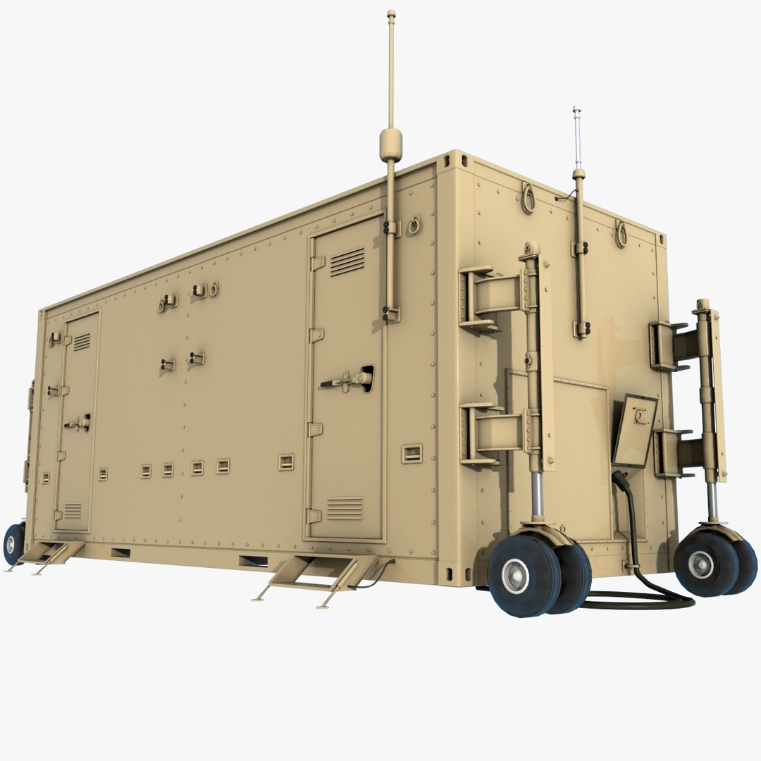 3d model military containers