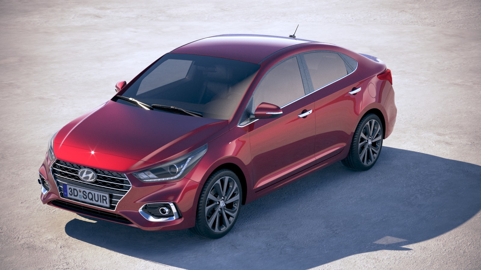 Hyundai Accent 2018 3D TurboSquid 1216494